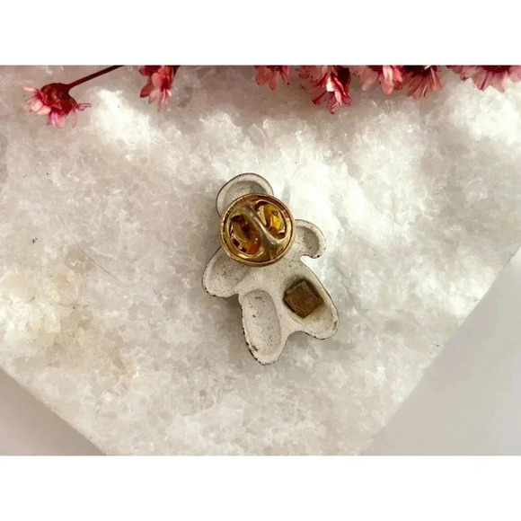 Hand Painted Chocolate Gingerbread Man Cookie Christmas Vintage Pin | Brooch - Picture 3 of 8